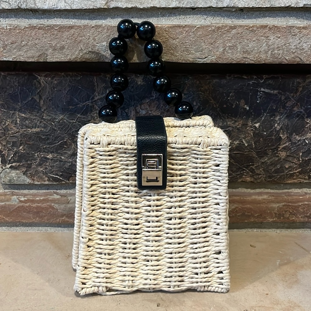 Handmade Small Woven Natural Tan Handbag